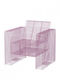 Outdoor-Sessel Metallisch Rosa 80.4x72x80.5εκ.