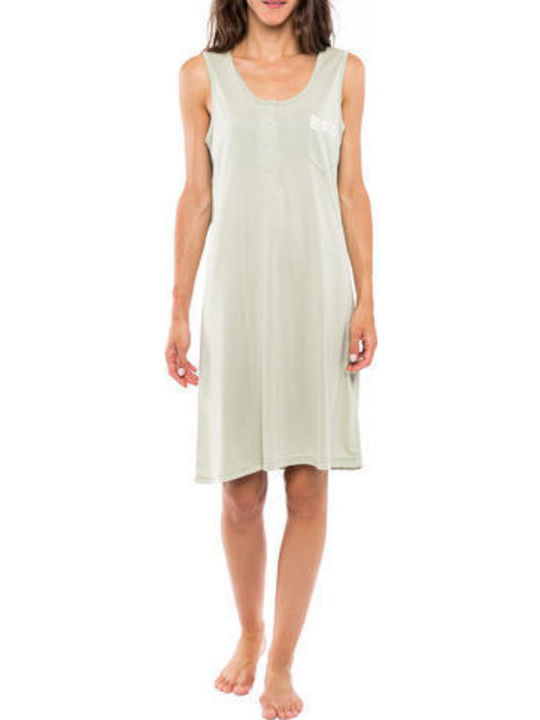 Pink Label Summer Women's Nightdress Khaki/olive