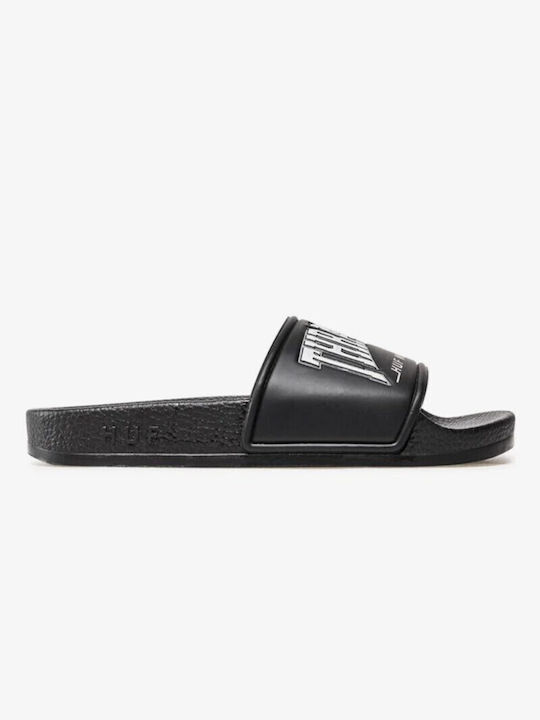 HUF Men's Slides Black