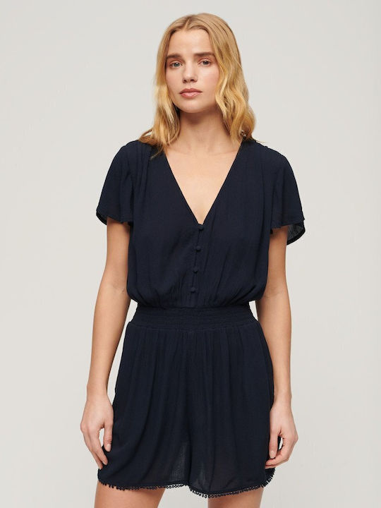 Superdry Beach Playsuit Damen Kurzärmelig Einte...