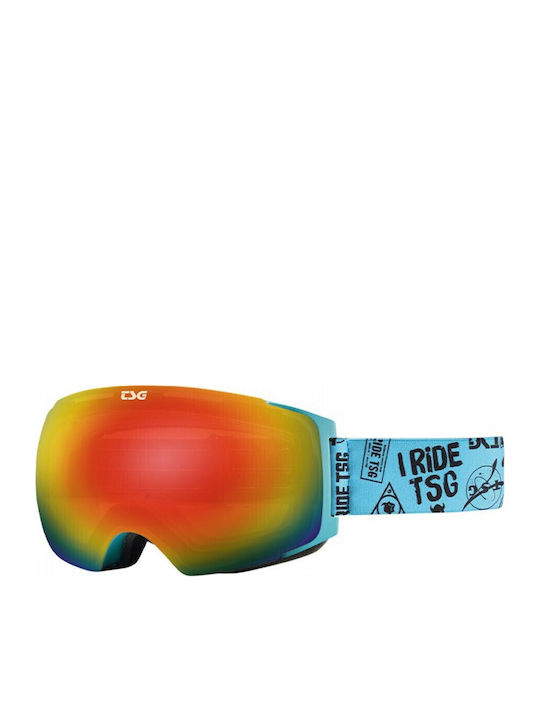 TSG Ski & Snowboard Goggles Kids Yellow with Lens in Yellow Color