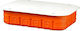 Simet Walled Junction Box IP20 in Orange Colour