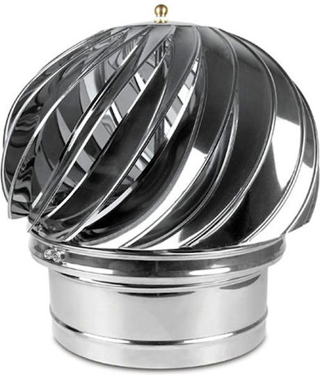 Technometal Pălărie de Coș de Fum Inox 250mm Argintiu