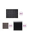 vidaXL Towel from 100% Cotton in Black Color 12pcs