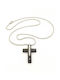 Men's Cross from Steel with Chain