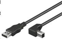 PremiumCord USB 2.0 Kabel USB-A-Stecker - USB-B-Stecker Schwarz 1.8m ku2ab2-90