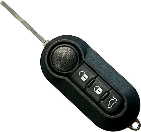Foldable Car Key Shell with Blade with 3 Buttons for Fiat