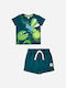 Tuc Tuc Kids Set with Shorts Summer 2pcs Green