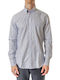 Paul&Shark Checkered Button Down Shirt White-Blue