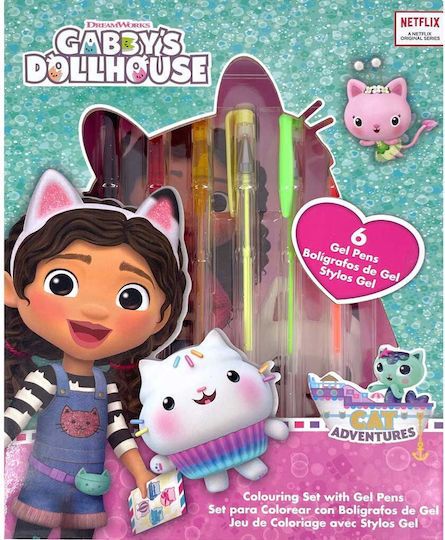 Kids Licensing Dollhouse Set de Papetărie pentru Copii cu Caiet de Notițe