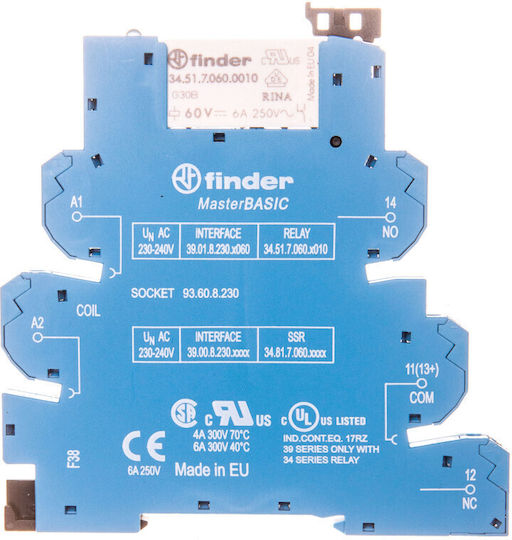 Finder Ρελέ 6A 39.01.8.230.0060
