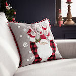 Gofis Home Christmas Decorative Square Pillowcase Gray