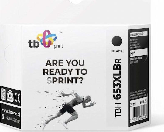 TB Print Kompatible Tintenstrahldrucker-Tintenpatrone HP TBH-653XLBR 22ml Schwarz 1Stück