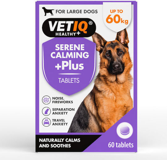 VetIQ Serene Dietary Supplement for Dogs in Tablets for Anxiety & Stress Management