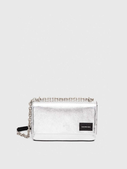 Calvin Klein Jeans Handbag Silver Color K60k611836