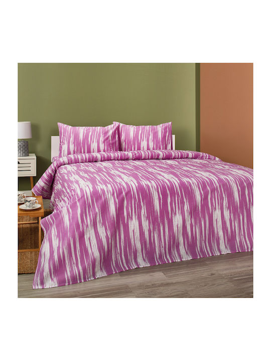 Whitegg Set Cearșafuri 230x260cm. Ba137 Violet 4buc