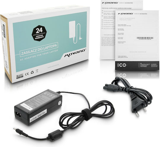 Movano Зарядно за лаптоп 60W 19V 3.16Спецификация за Samsung