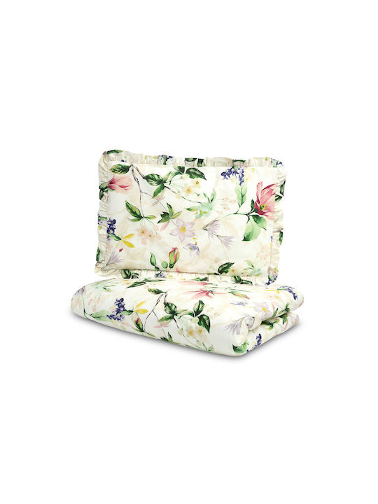 Sensillo Baby Duvet Cover Set With Pillowcase Magnolia 100x135cm