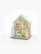 Eurolamp Christmas Decorative House Green 18x16x14cm.
