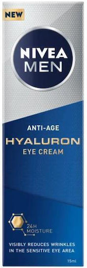 Nivea Anti-Age Hyaluron Cremă de Ochi Bărbați pentru Anti-îmbătrânire și Hidratare 15ml