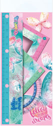 Colorino Set 4 Instrumente Geometrice Din Plastic Multicolore