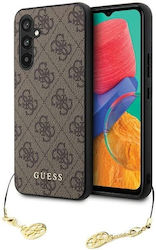 Guess Back Cover Plastic / Leather Durable Brown (Galaxy S23 FE)