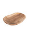 Freebox Διακοσμητικός Δίσκος Hölzernes Oval 45x35x4cm 1Stück