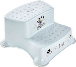 Disney Double Kids Step Stool Bath Mickey Mouse Cloudy Blue