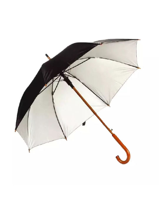 Promotional Umbrella with Wooden Handle Code 8765 Black