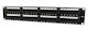 Gembird Patch Panel for Rack 2U 19" with 48 cat5e Ports Black