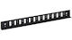 Delta Patch Panel για Rack 1U 12 Θυρών Μαύρο