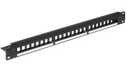 Delta Patch Panel Keystone για Rack 1U 19"