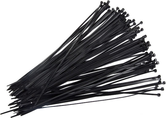 Proline Legături Cablu Din Plastic 400mmx4.8mm În Culoare Neagră 100 Buc