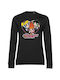 Powerpuff Girls Heart Black Women's Sweatshirt