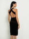 Toi&Moi Midi Dress Black