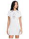 Sportswear Καλοκαιρινό Mini Αθλητικό Φόρεμα T-shirt Κοντομάνικο Λευκό