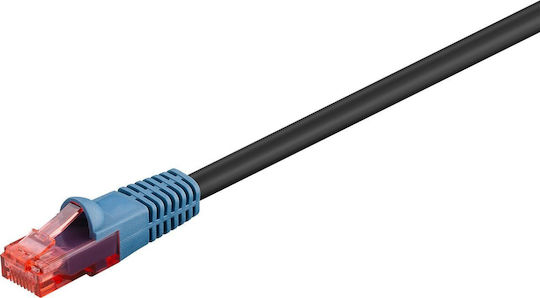 Goobay U/UTP Cat.6 (Gigabit) Καλώδιο Δικτύου Ethernet εξωτερικού χώρου 15m Μαύρο