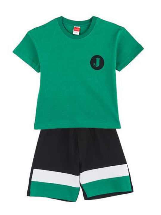 Joyce Kids Set with Shorts Summer 2pcs Green