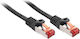 Lindy S/FTP Kat.6 Gigabit Netzwerkkabel Ethernet 7,5m Schwarzes