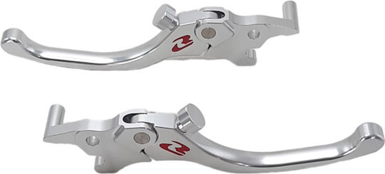 Racing Boy Set of Motorcycle Brake/Clutch Levers for Yamaha X-MAX Silver 01LV267S