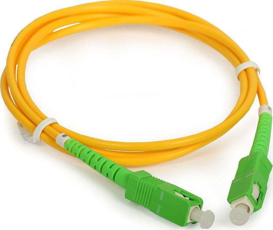Microconnect Кабел за оптични влакна SC/APC-SC/APC 1.5м Жълт 1бр
