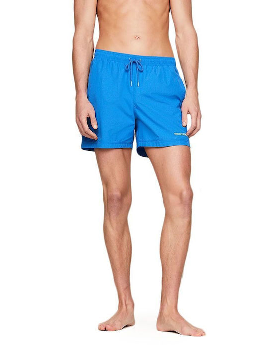 Tommy Hilfiger Medium Drawstring Logo Herren Badebekleidung Shorts Blue