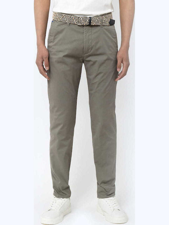 The Bostonians Hose Chino Elastisch Olive