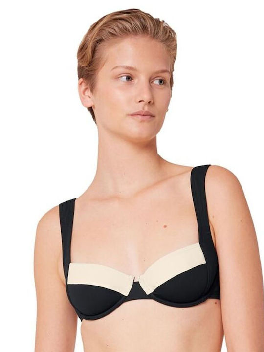 Triumph Underwire Bikini Bra with Adjustable Straps black