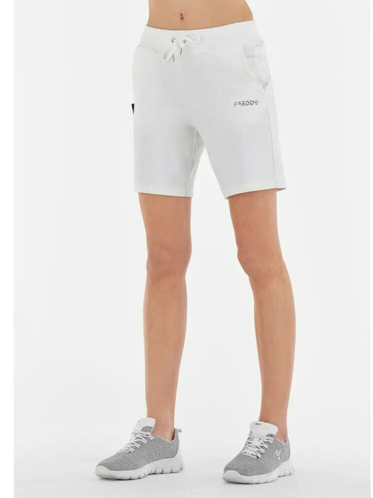 Damen Sportliche Bermuda Weiß