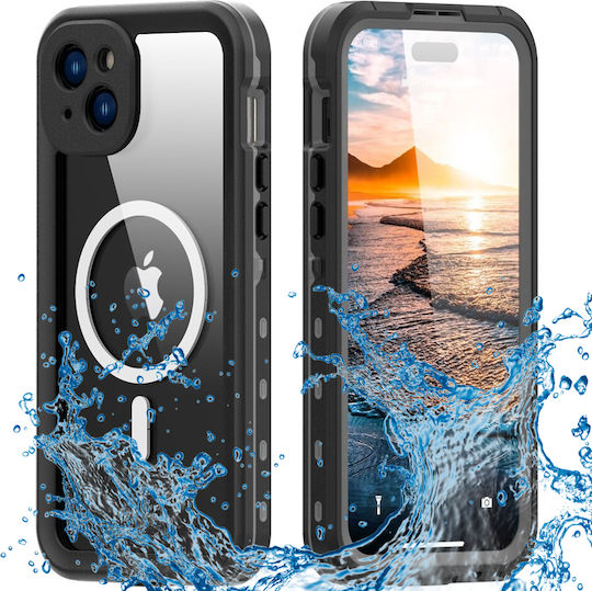 Shellbox Back Cover Σιλικόνης Αδιάβροχο Μαύρο (iPhone 15 Plus)