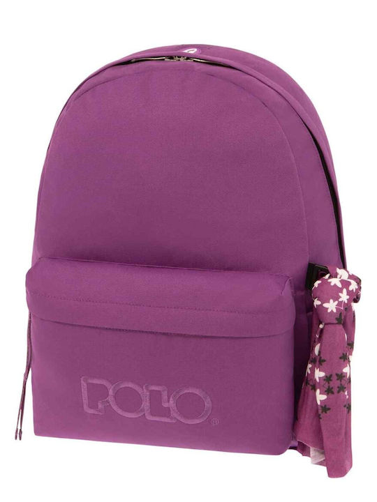 Polo Original Scarf Schulranzen Rucksack Junior High-High School in Flieder Farbe 23Es 2023