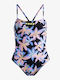 Roxy Active' One-Piece Swimsuit Floral Black