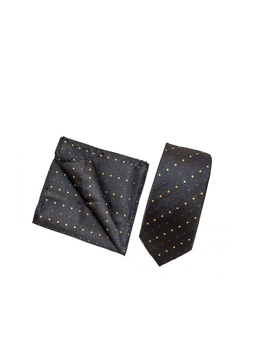 Leonardo Uomo Men's Tie in Black Color