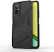 Realme C67 4g Global Punk Armor 2 In 1 Pc + Tpu Phone Case Holder Black